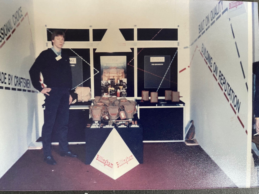 Rob Degreef on a Billingham stand at an exhibition.
