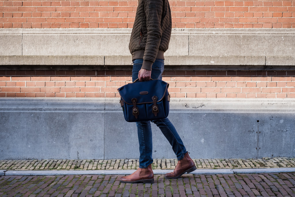 The Billingham Hadley One Camera Bag with its detachable shoulder sling removed.