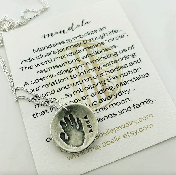 Buy Personalized Baby Footprint Charm Necklace Meaningful Gift For Woman  New Mom New Born Baby Miscarriage Memorial Present(Y,14
