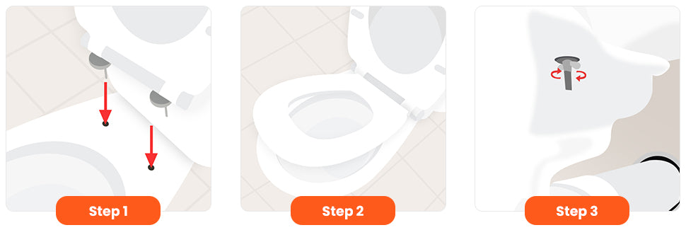 How To Install A Toilet Seat. Step-By-Step guide showing how to fit your new toilet seat.