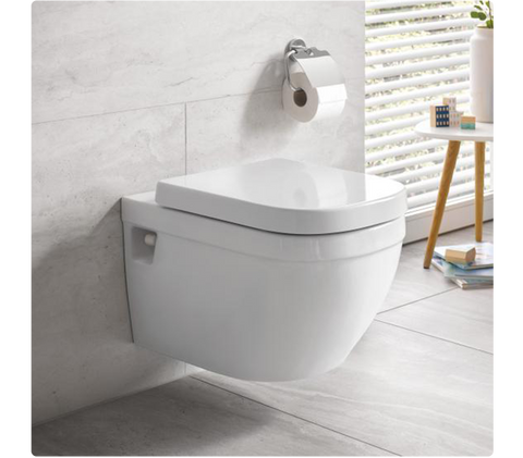 Image of a Grohe Euro Ceramic wall-hung toilet.