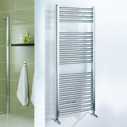 Astini Auckland 1200x500mm Brushed Brass 600W Ladder Heated Towel Rail  TIS2145 - Heated Towel Rails from TAPS UK
