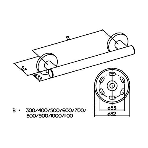 Keuco Plan Care Grab Bar 34901