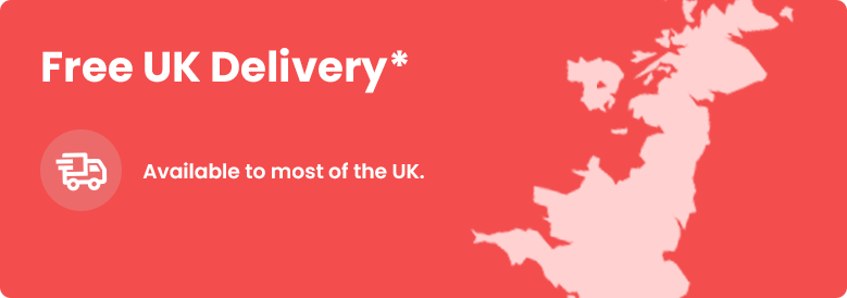 Free Standard UK Delivery available on all orders to mainland UK - excluding Scotland. T&Cs apply