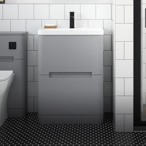 Shop Floor Standing Vanity Units at Unbeatable Bathrooms.