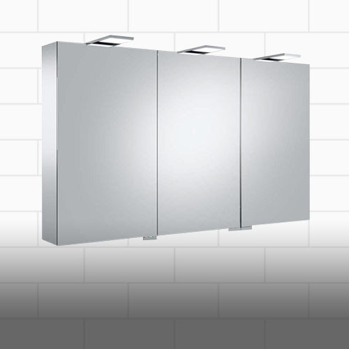 Shop Triple Door Bathroom Mirror Cabinets at Unbeatable Bathrooms.