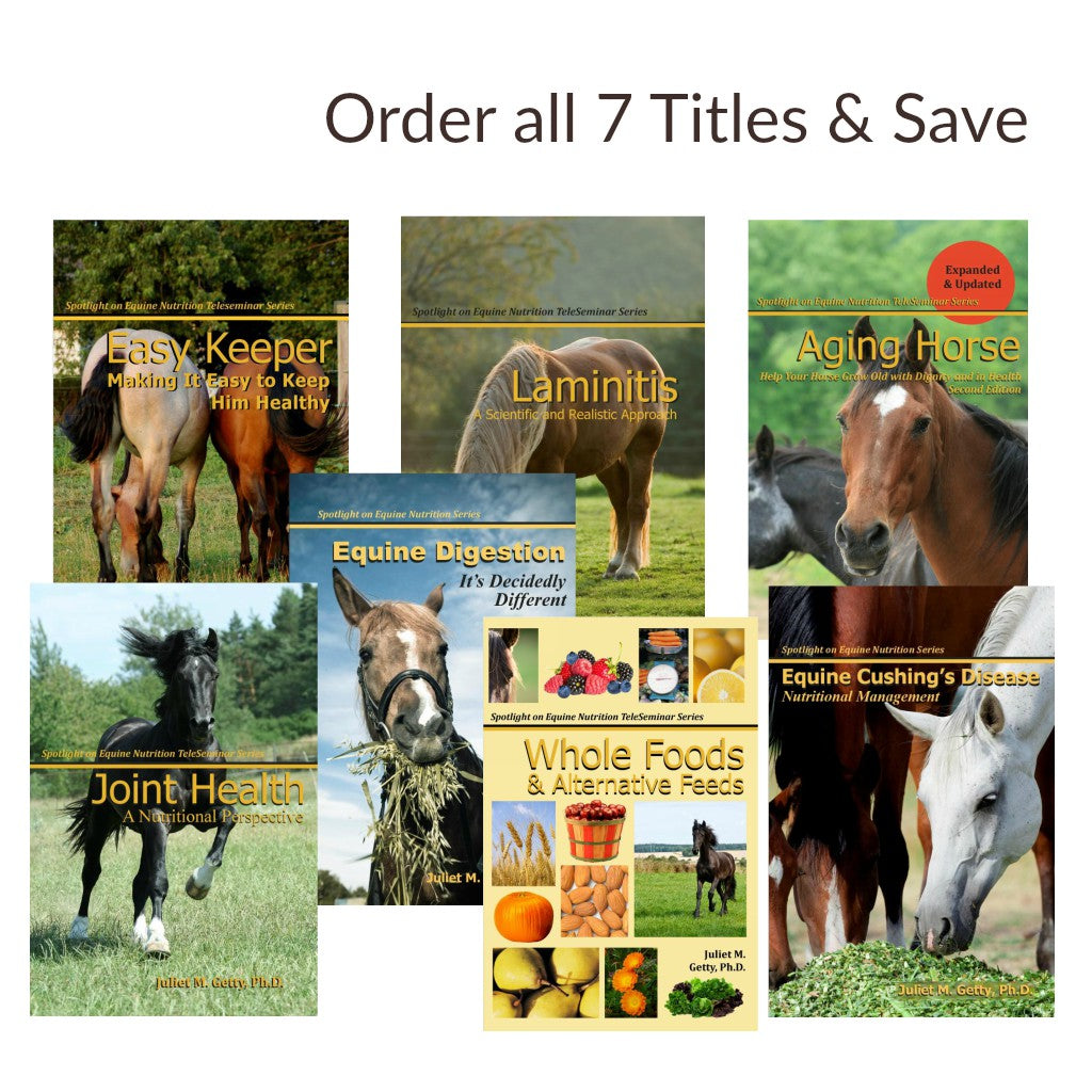 Buy Dr. Getty's 8 Equine Nutrition Books & Save $28 - Getty Equine