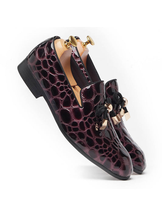 LOUIS VUITTON Mens Patent Leather Black Loafers Shoes Size 5 / 39 EUR