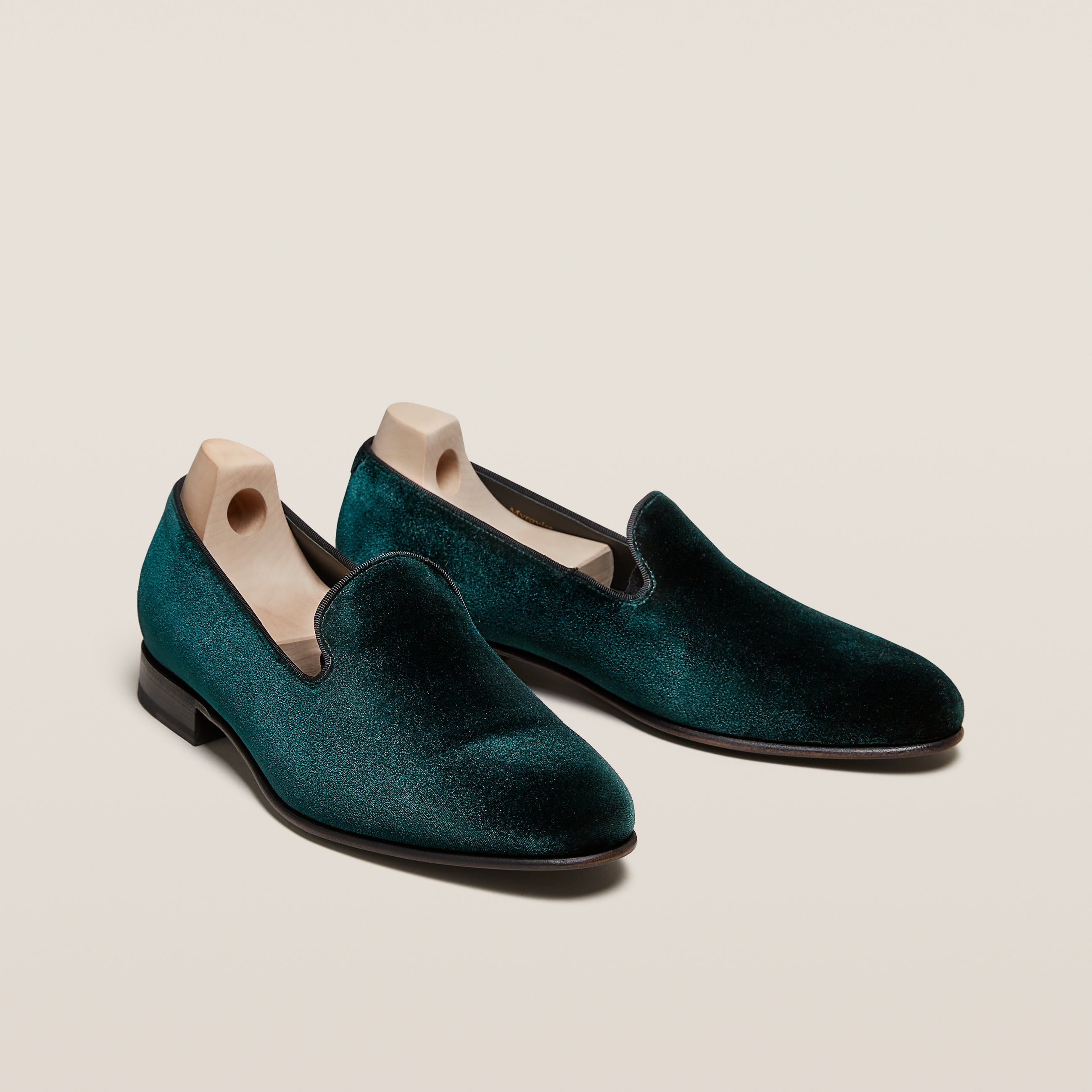 green velvet dress shoes