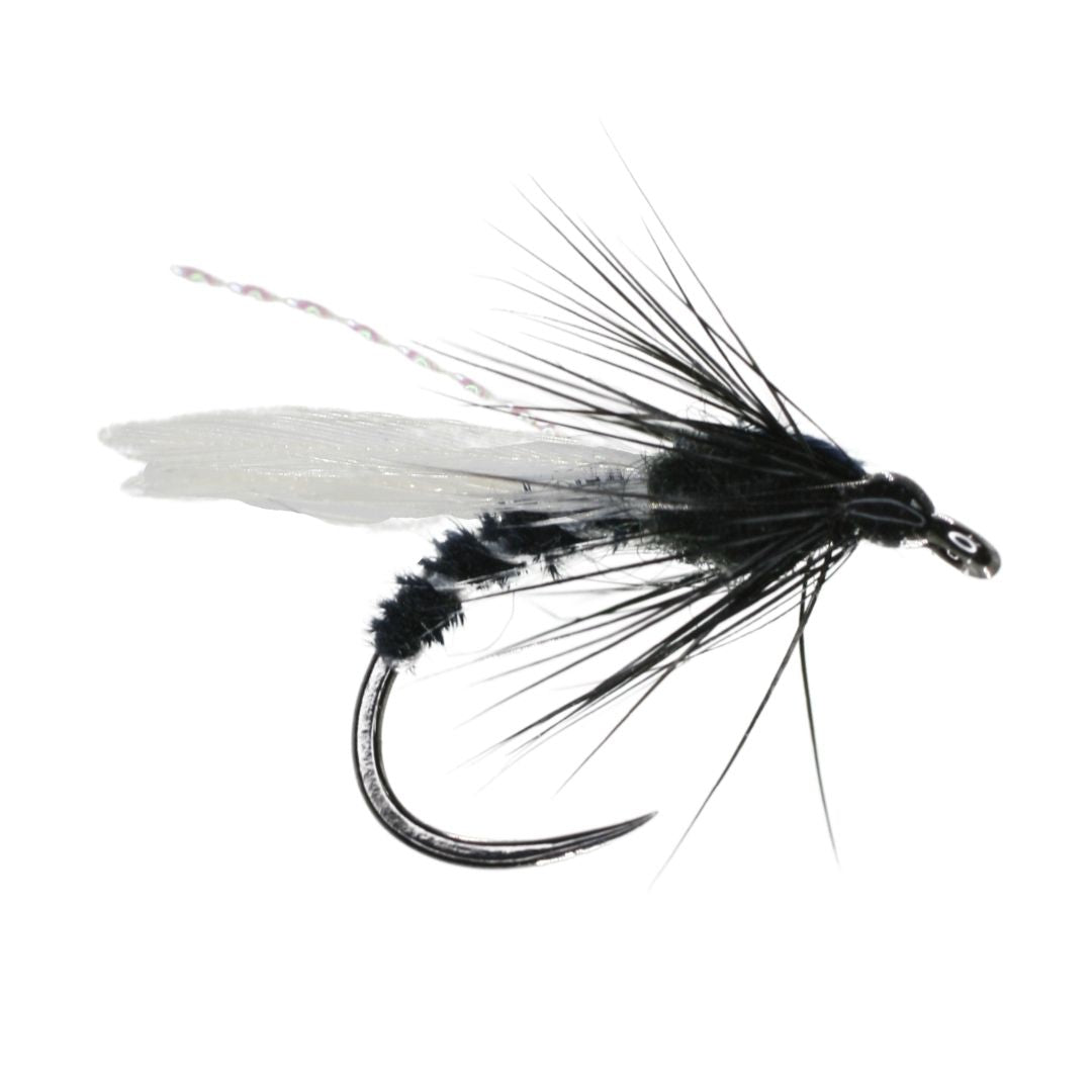 Buzzer Black (Superglue) S12 Fishing Fly, Nymphs