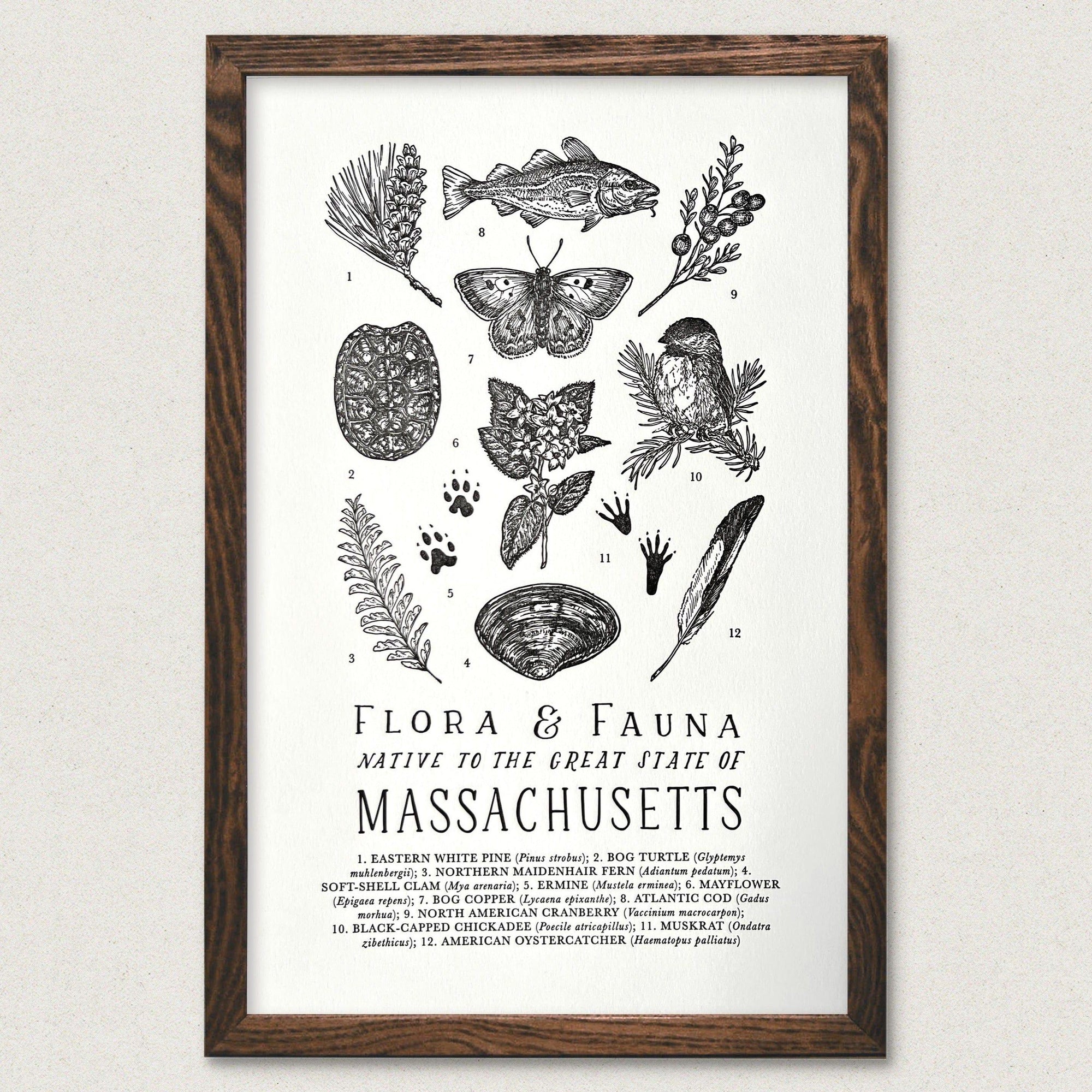 Oyster Shucking Letterpress Wall Art - Learn the Craft of Shucking Oysters  - The Wild Wander