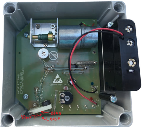 Follow the Rope, Cord, or "Fishing Line" diagram on the printed circuit board