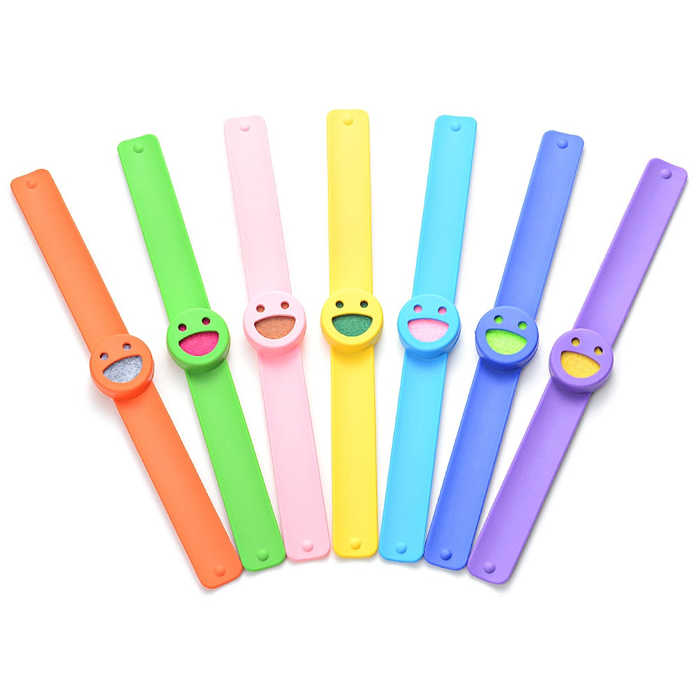 Smiley Silicone Slap Bracelet for Kids