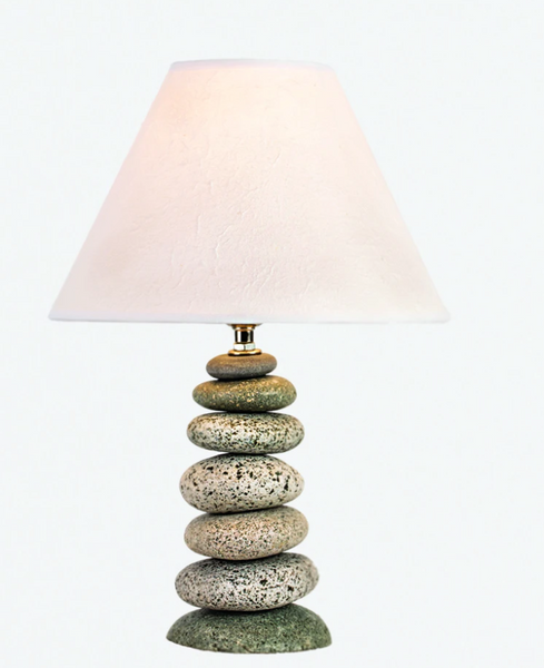 lamps made of rocks