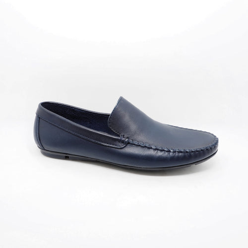 Mocassins en cuir DR26 Bleu Marine