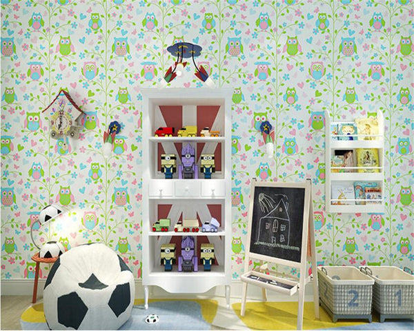 Beibehang Fashion Personality Childrens Room Wall Paper Girl Boy