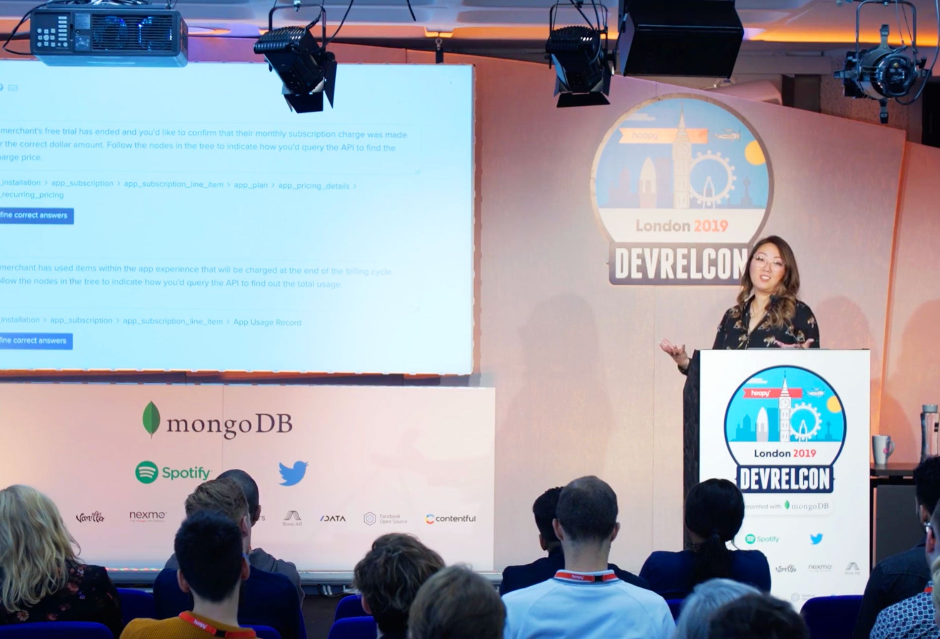 Steph at DevRelCon London 2019