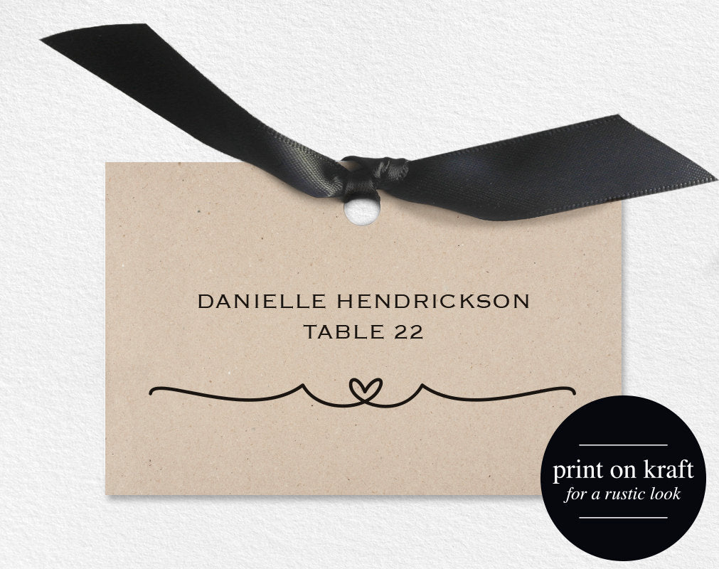 Wedding Place Cards, Place Card Printable, Wedding Place Cards With Regard To Imprintable Place Cards Template