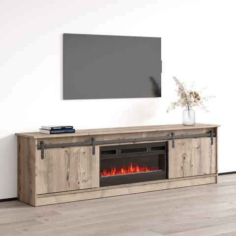 TV Stand with Electric Fireplace