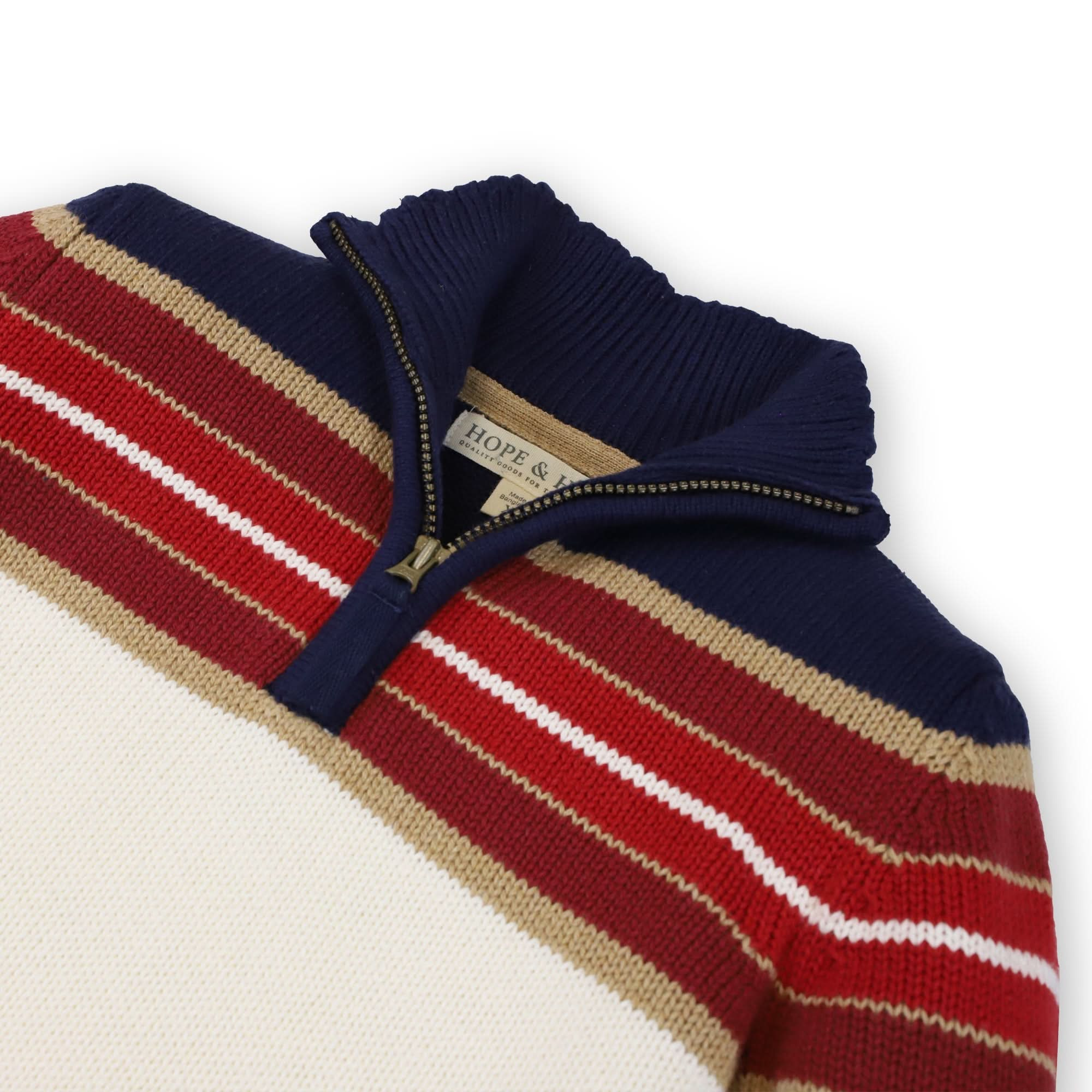 Half Zip Pullover Sweater with Elbow Patches | Hope & Henry Boy