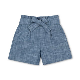 Chambray All Day High-Rise Easy Shorts