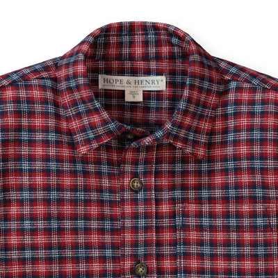 Brushed Flannel Button Down Shirt | Hope & Henry Boy