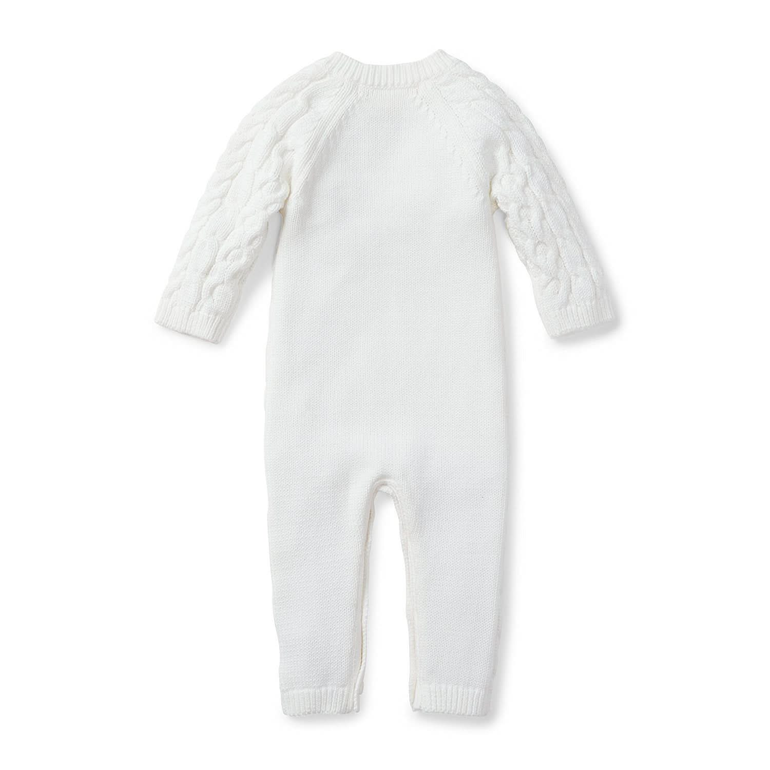 Cable Knit Sweater Romper Hope & Henry Baby