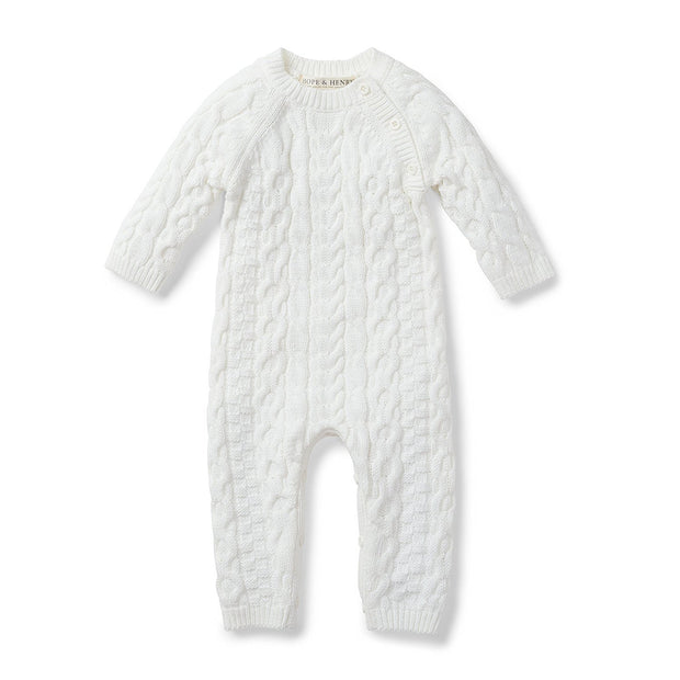 cable knit onesie