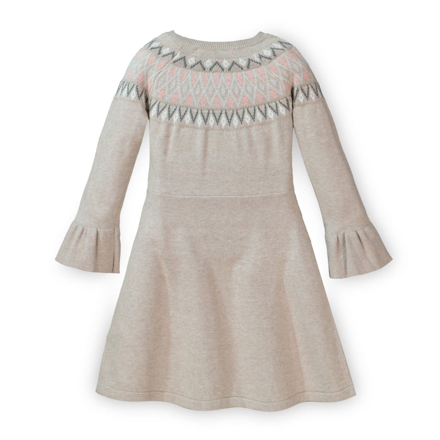 Fair Isle Fit and Flare Sweater Dress | Hope & Henry Girl