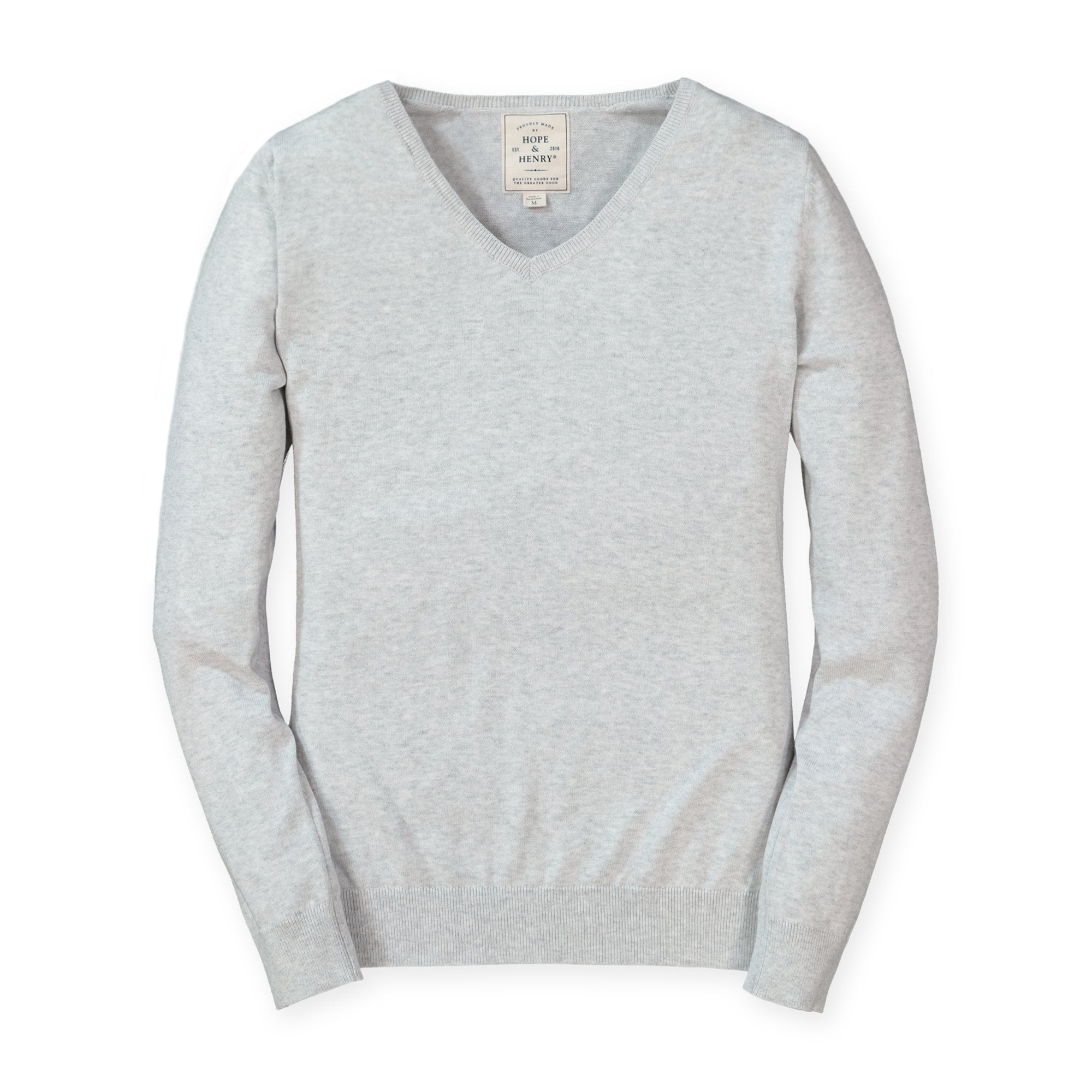 Fine Gauge V-Neck Sweater | Hope & Henry Women