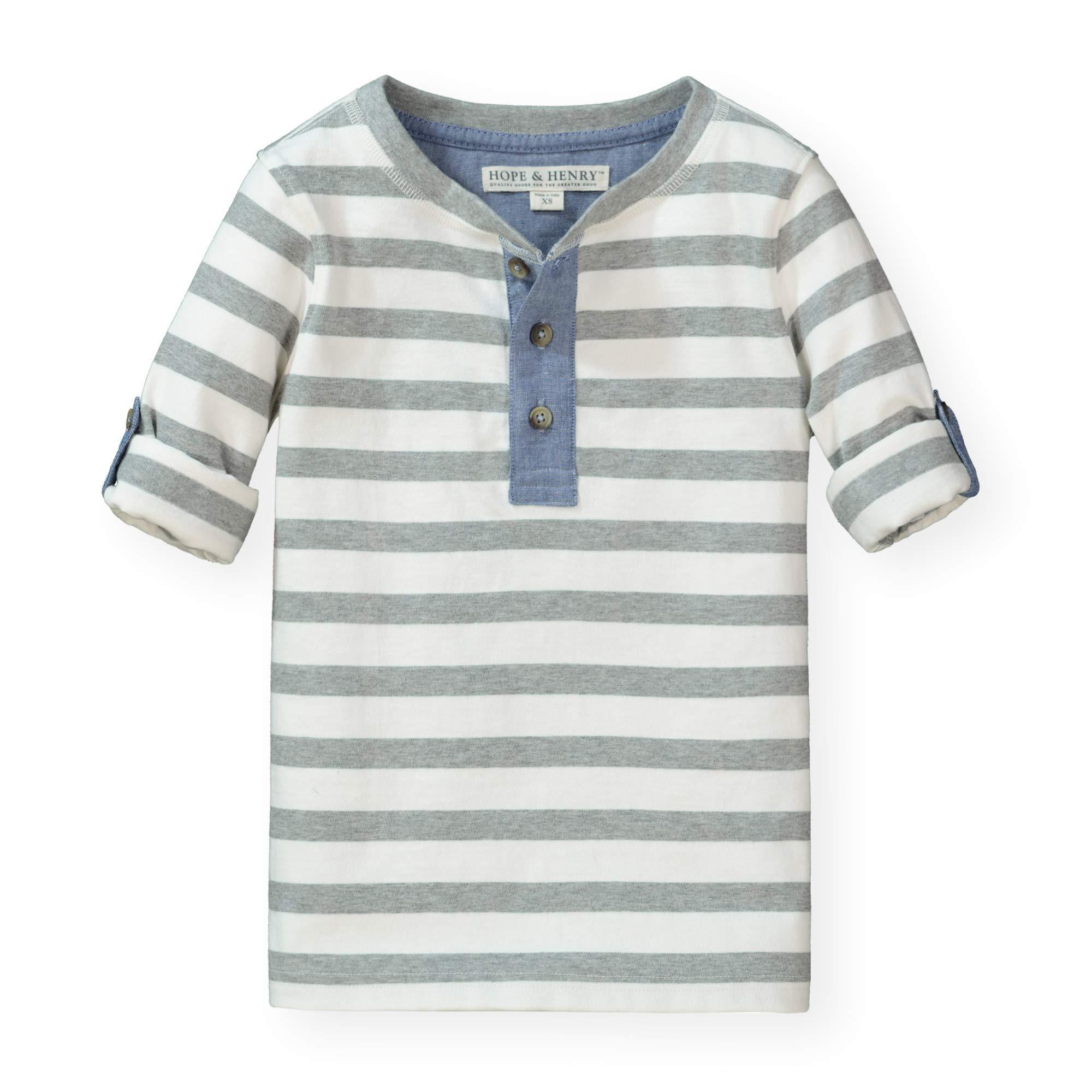 Henley Tee with Rolled Sleeves | Hope & Henry Boy