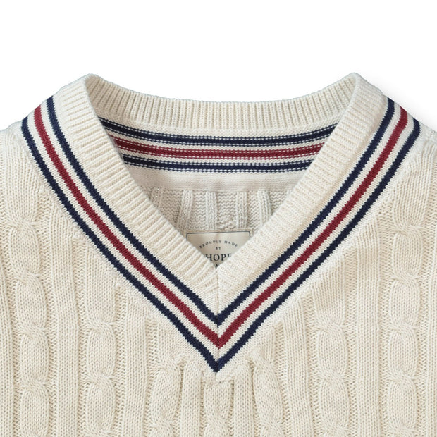 V Neck Cricket Sweater Hope Henry