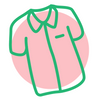 Graphic of a button-up shirt