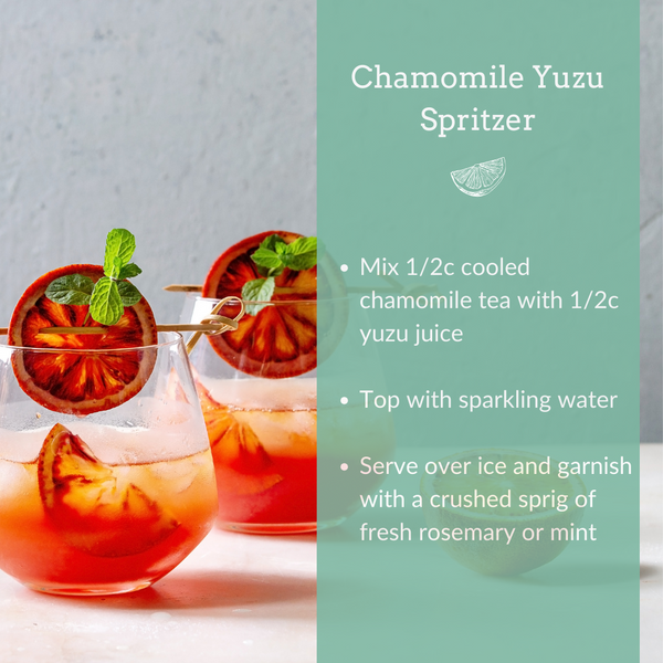 Recipe for Chamomile Yuzu Spritzer