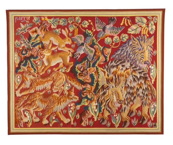 Aubusson tapestry by textile artist René Perrot. $35,000. (1st Dibs)