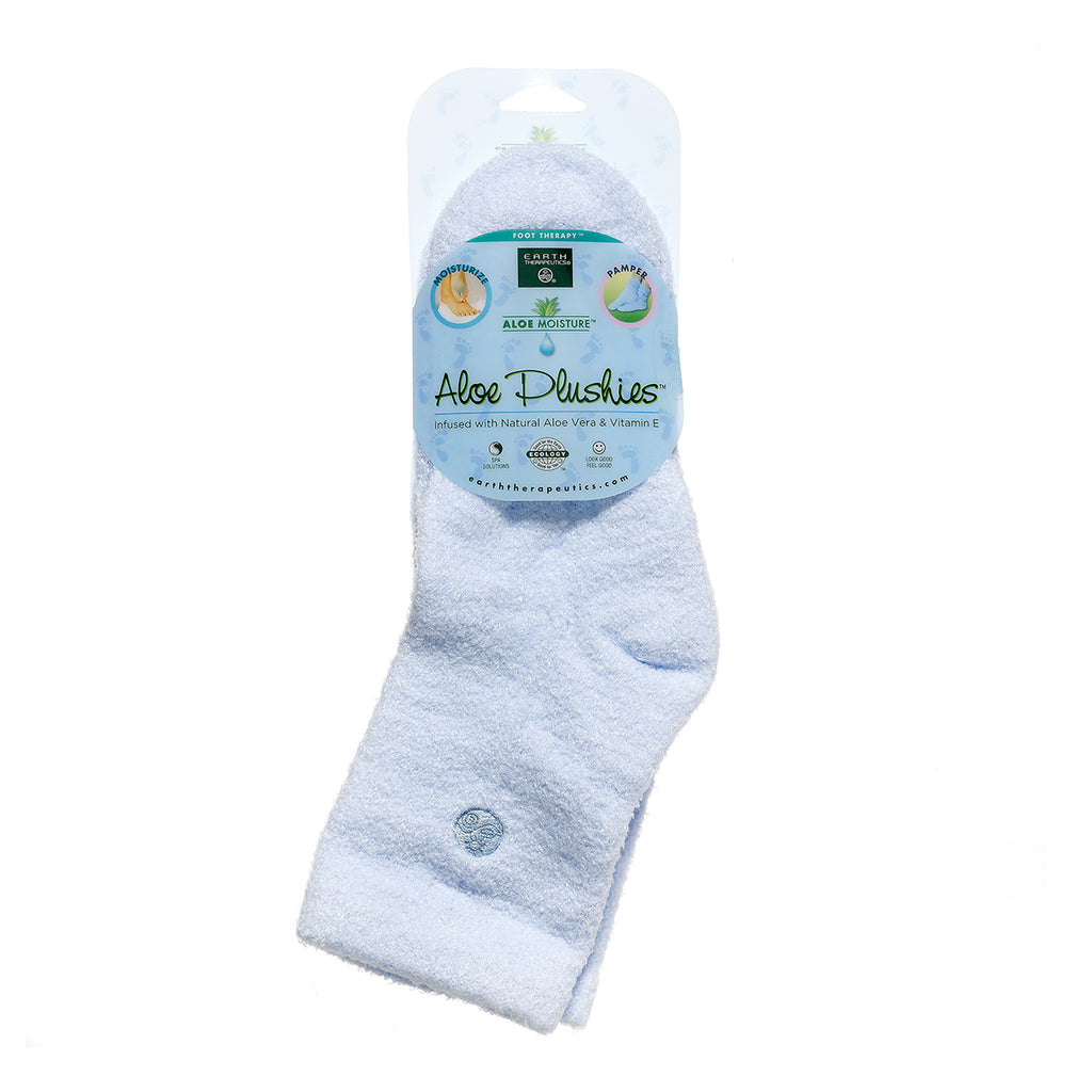 Earth Therapeutics Aloe Vera Socks Infused with Natural Aloe Vera