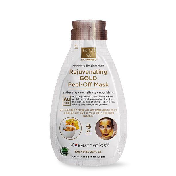 Rejuvenating Gold Peel Off Mask | Spa Like Gold Peel Off Mask Mask – Earth Therapeutics