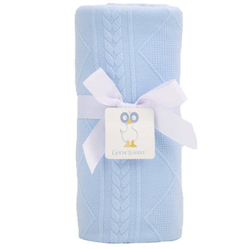 Knit Blanket - Blue