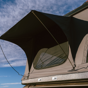 a black and white triangular object