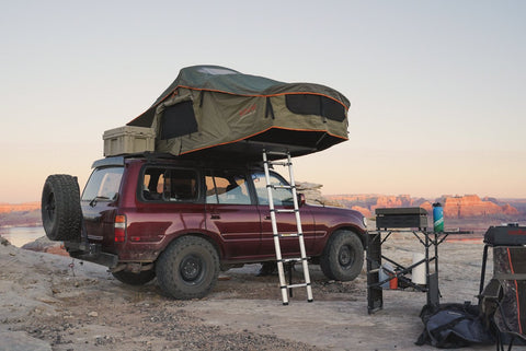 roam vagabond rooftop tent in moab, utah