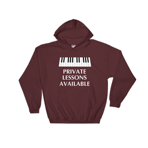 Private Lessons Available - Piano Teacher Hoodie