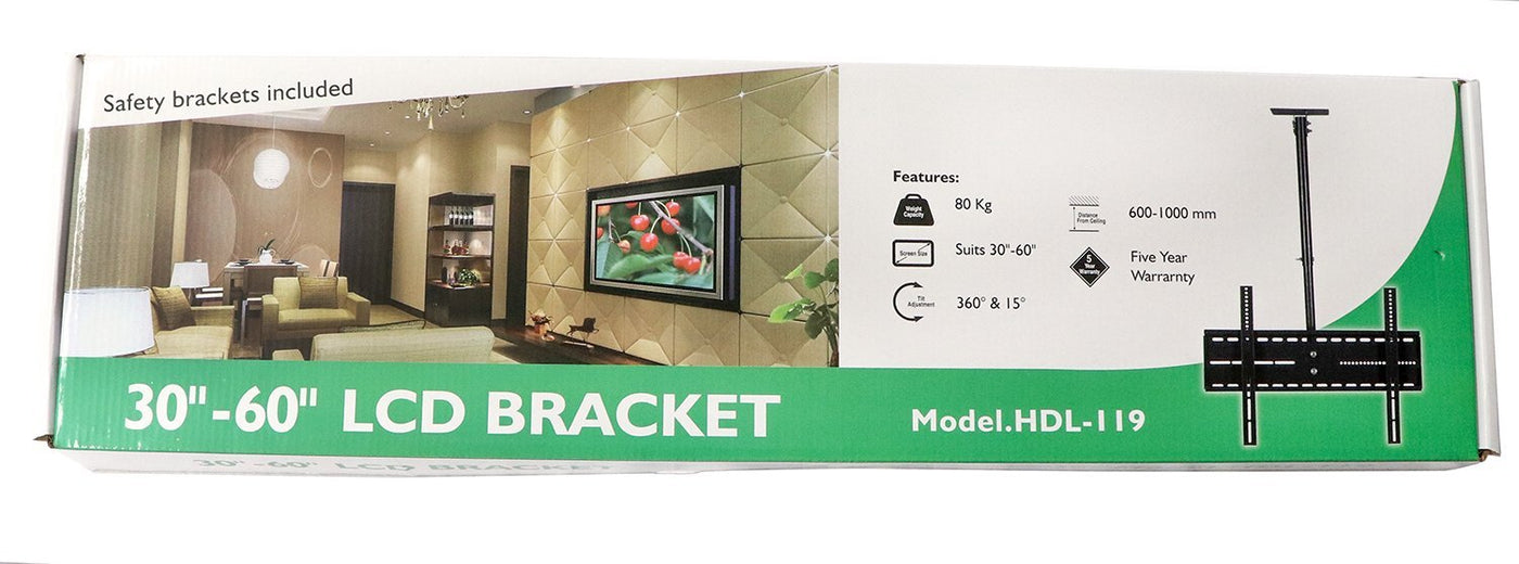 Hdl 119 Tv Mount Ceiling Hang Mount 30 60 Inch Productsourceguys