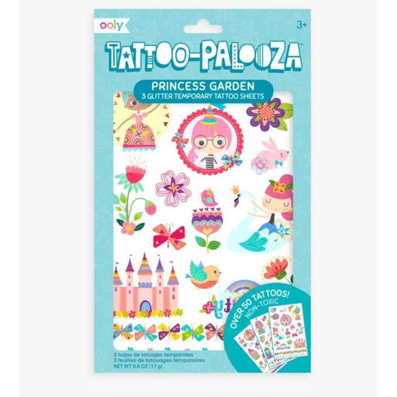 Ooly Tattoo Palooza Temporary Tattoos Princess Garden Hip Kid