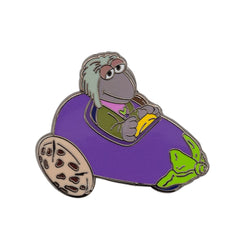 Mokey Fraggle in Eggplant Car Enamel Pin