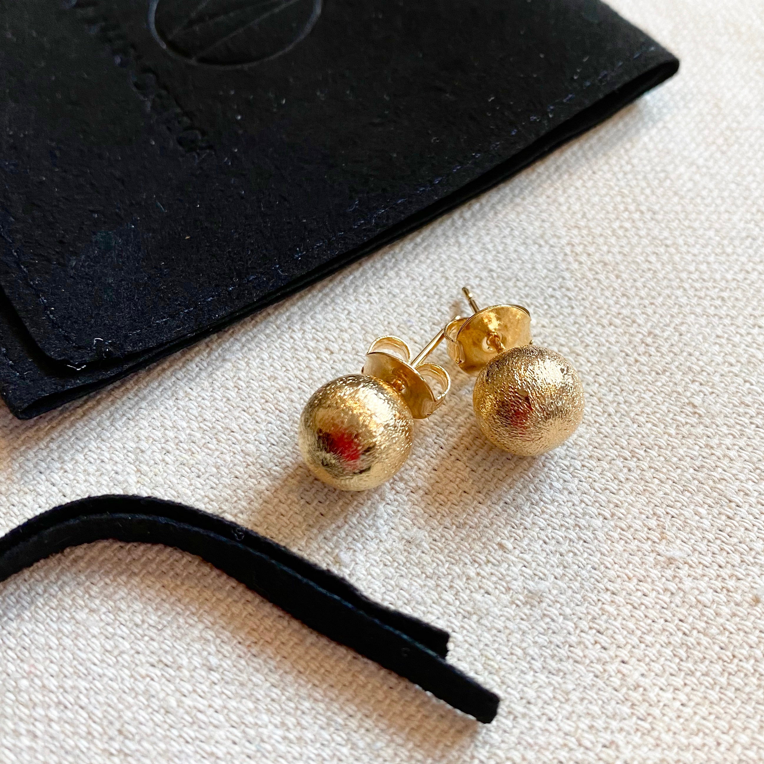 Matte Gold Studs