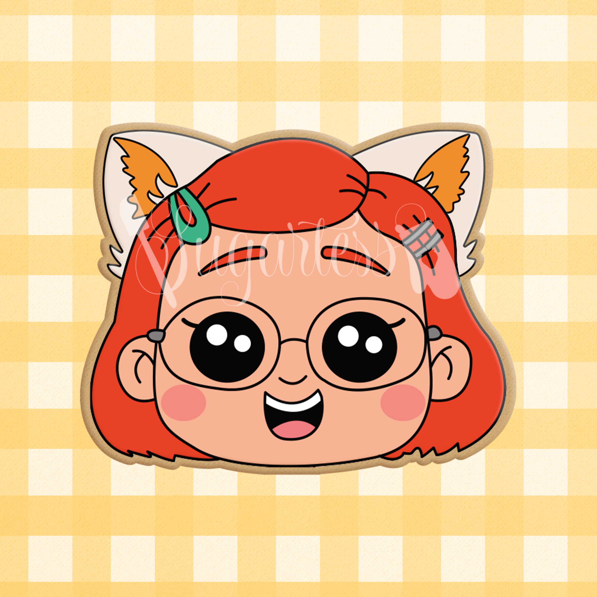 Mei Lee Girl Cartoon Character Head with Red Panda Ears Cookie Cutter  Shopify – Sugartess Cutters