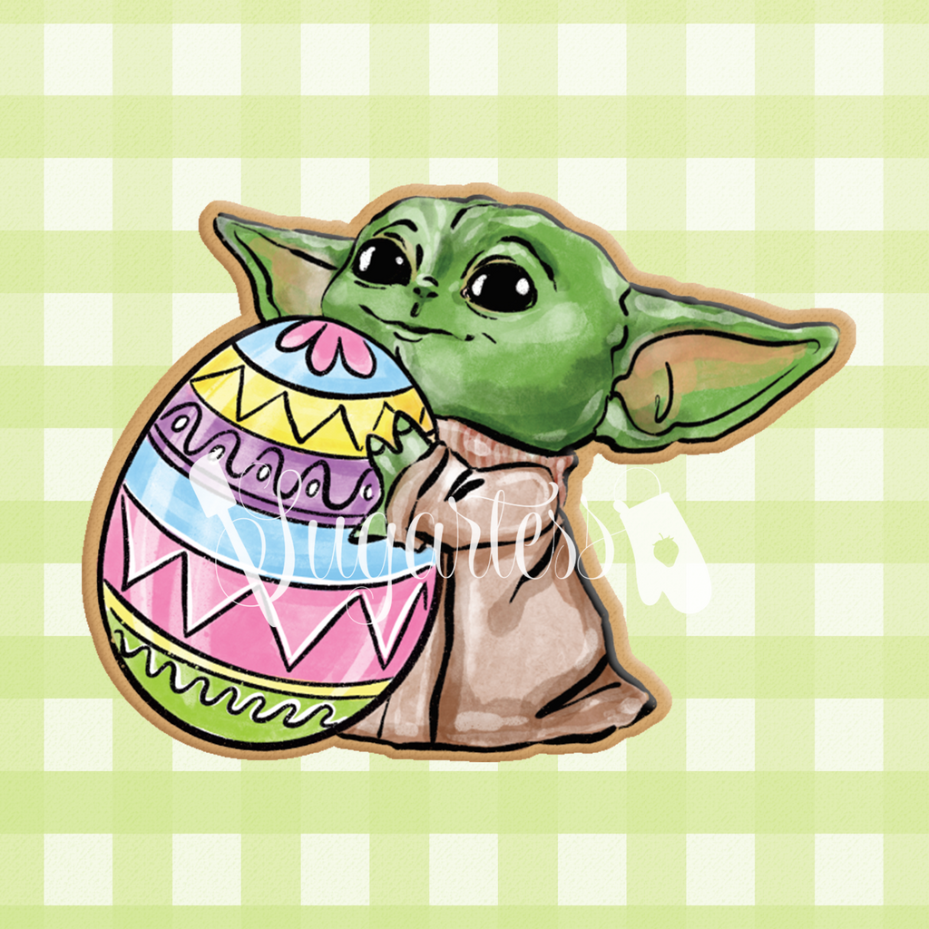 Baby Yoda Pacifier Cookie Cutter Shopify – Sugartess Cutters