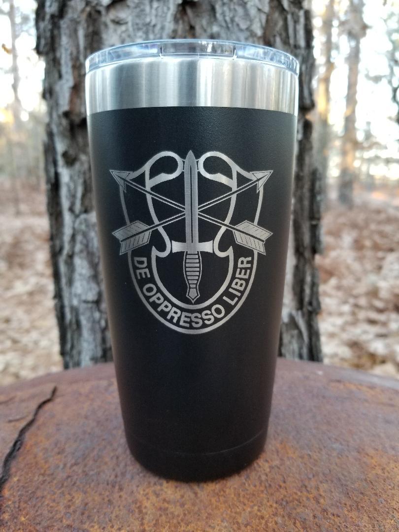 INSULATED TUMBLER TRAVEL MUG 20 OZ , SPECIAL FORCES – ItsLaser Engraving