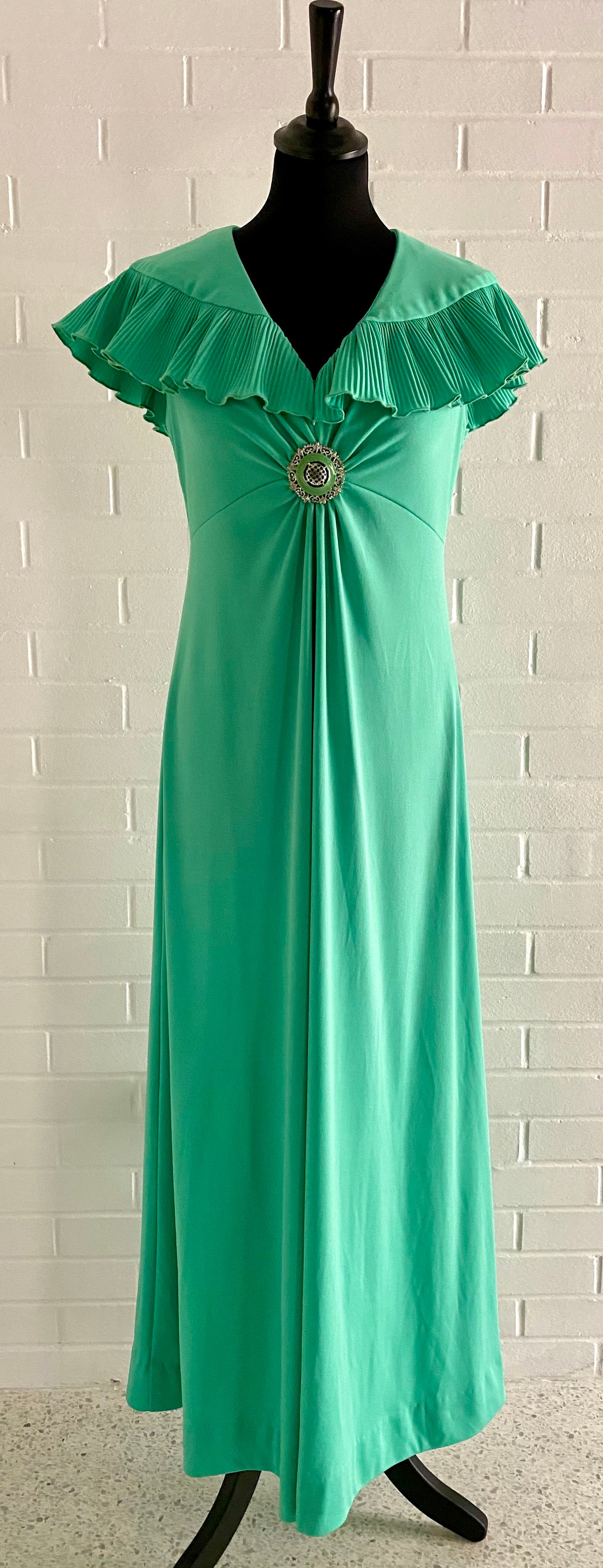 1960s Mermaid Green Maxi Dress – Retro Kandy Vintage
