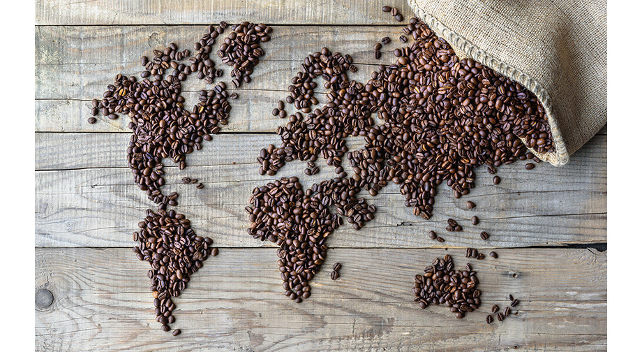 coffee beans world map black creek coffee